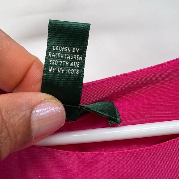Lauren Ralph Lauren pink sleeveless dress size 10 - Picture 8 of 10